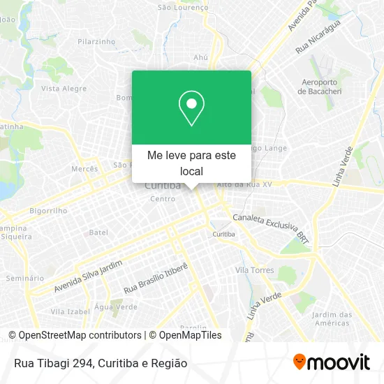 Rua Tibagi 294 mapa