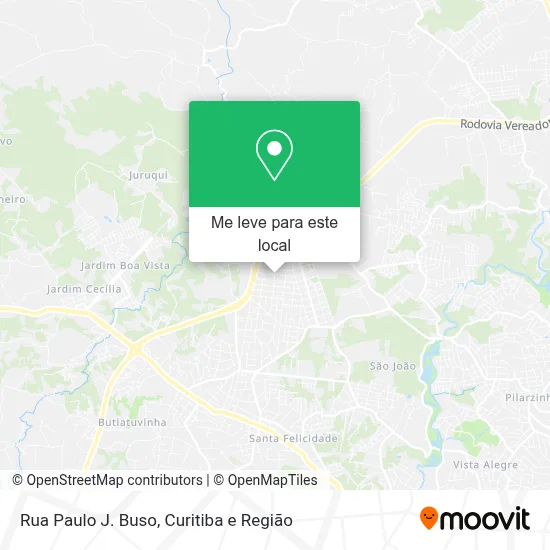 Rua Paulo J. Buso mapa