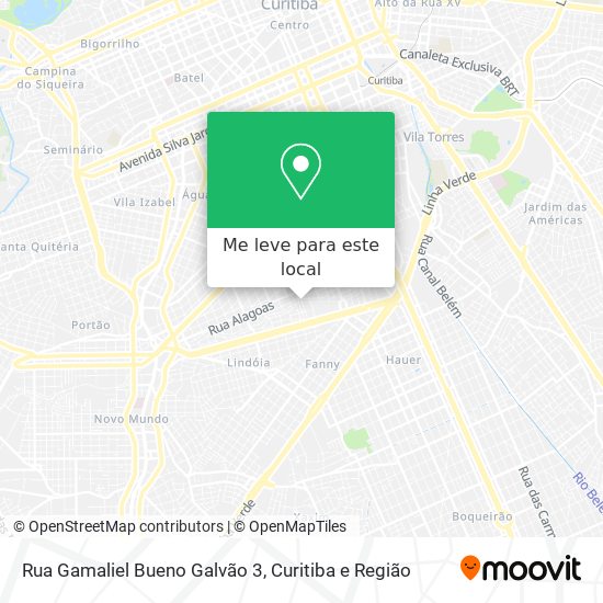 Rua Gamaliel Bueno Galvão 3 mapa