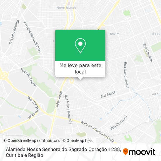 Alameda Nossa Senhora do Sagrado Coração 1238 mapa