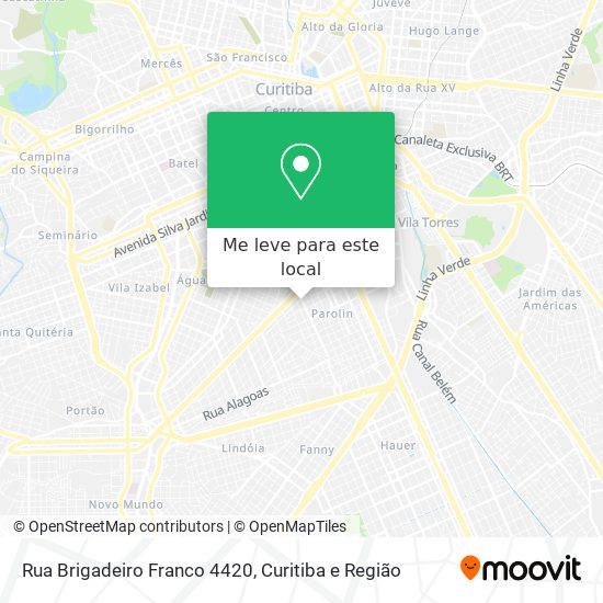 Rua Brigadeiro Franco 4420 mapa