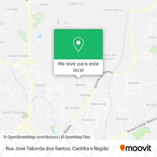 Rua José Taborda dos Santos mapa