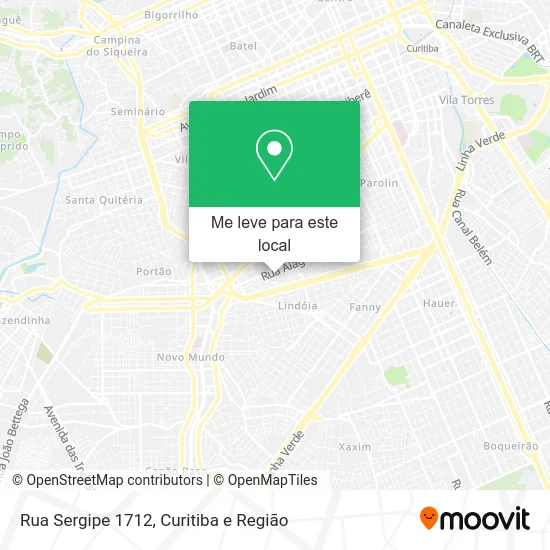 Rua Sergipe 1712 mapa