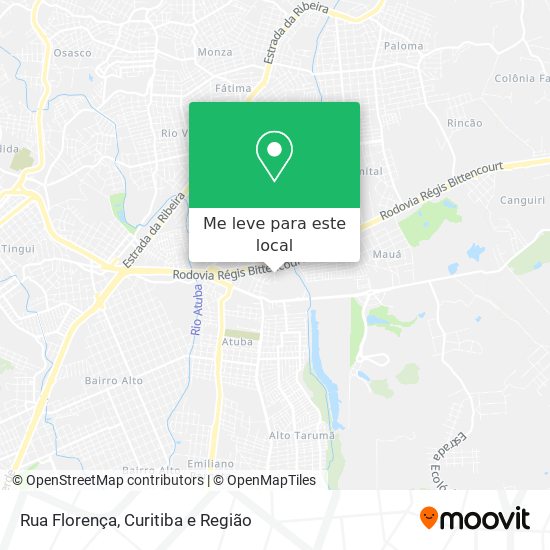 Rua Florença mapa