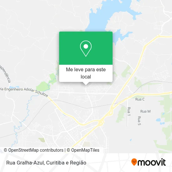 Rua Gralha-Azul mapa