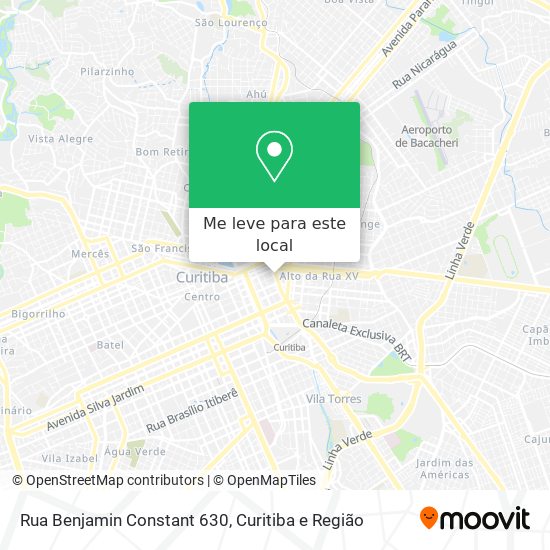 Rua Benjamin Constant 630 mapa