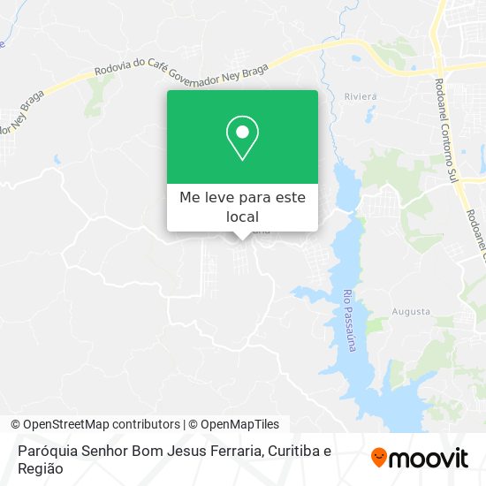 Paróquia Senhor Bom Jesus Ferraria mapa