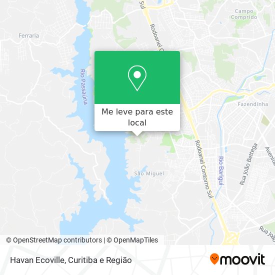 Havan Ecoville mapa