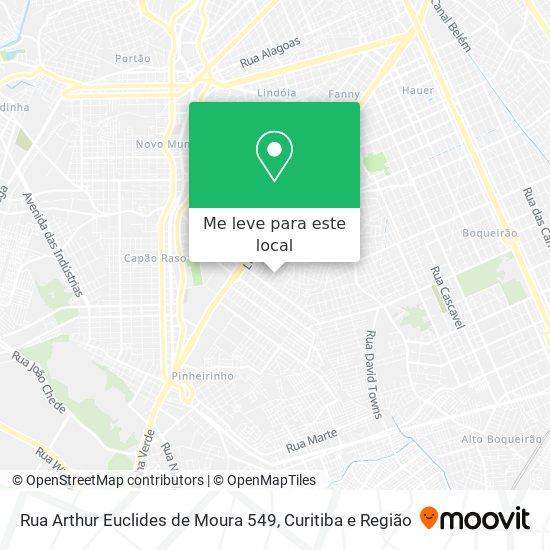 Rua Arthur Euclides de Moura 549 mapa