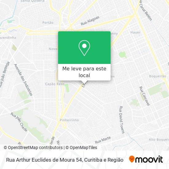 Rua Arthur Euclides de Moura 54 mapa