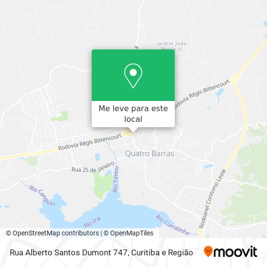 Rua Alberto Santos Dumont 747 mapa
