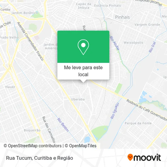 Rua Tucum mapa