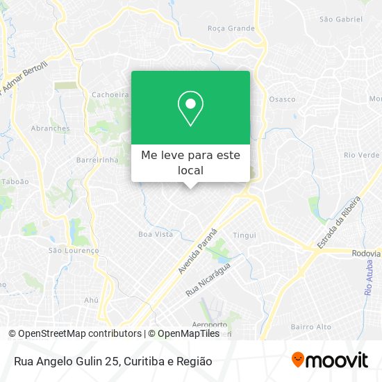Rua Angelo Gulin 25 mapa