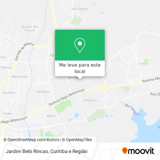 Jardim Belo Rincao mapa