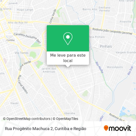 Rua Progênito Machuca 2 mapa