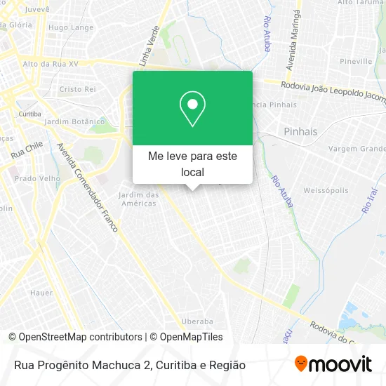 Rua Progênito Machuca 2 mapa