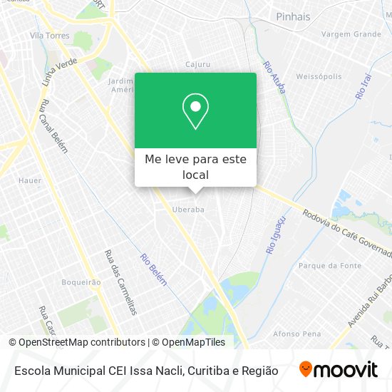 Escola Municipal CEI Issa Nacli mapa