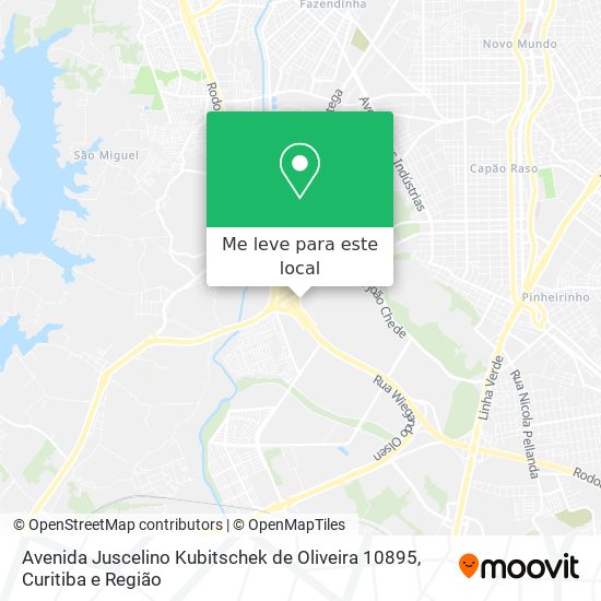 Avenida Juscelino Kubitschek de Oliveira 10895 mapa