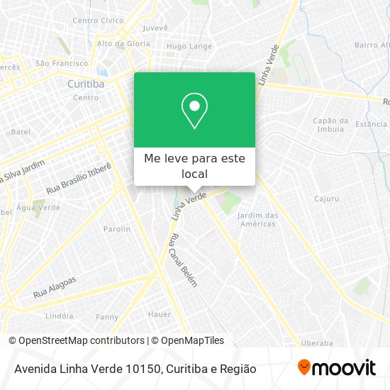 Avenida Linha Verde 10150 mapa