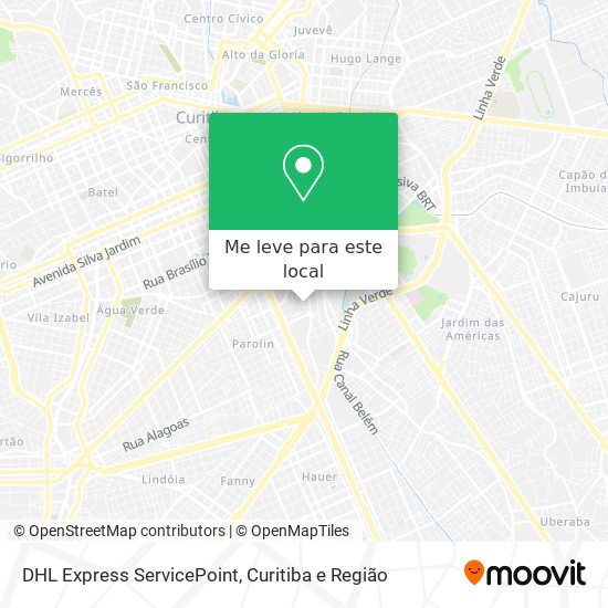 DHL Express ServicePoint mapa