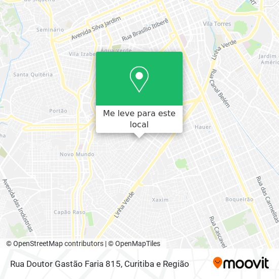 Rua Doutor Gastão Faria 815 mapa