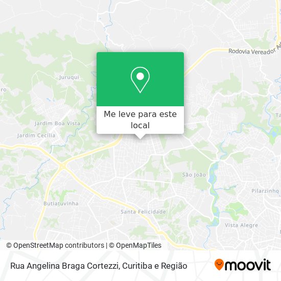 Rua Angelina Braga Cortezzi mapa