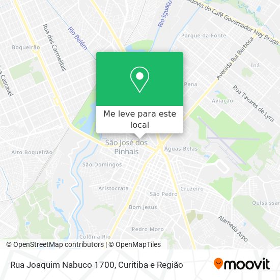 Rua Joaquim Nabuco 1700 mapa