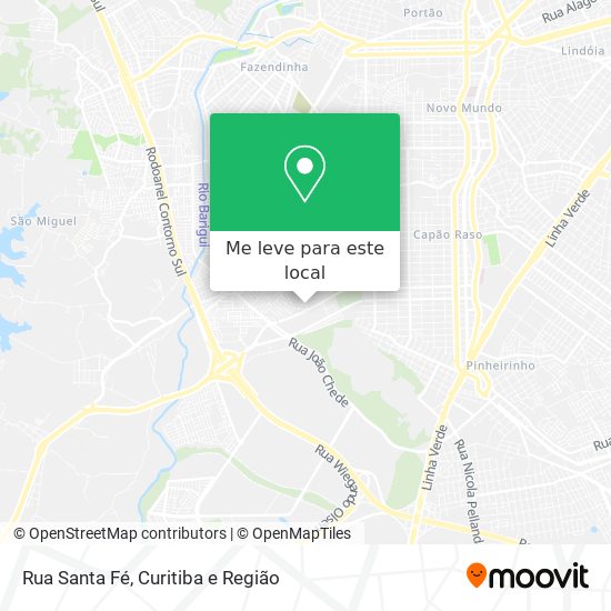 Rua Santa Fé mapa