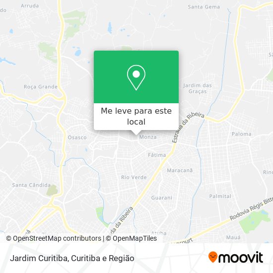 Jardim Curitiba mapa