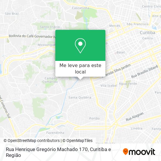 Rua Henrique Gregório Machado 170 mapa