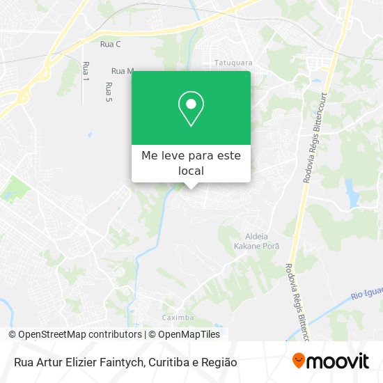 Rua Artur Elizier Faintych mapa