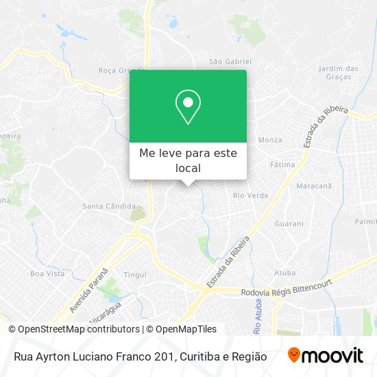 Rua Ayrton Luciano Franco 201 mapa
