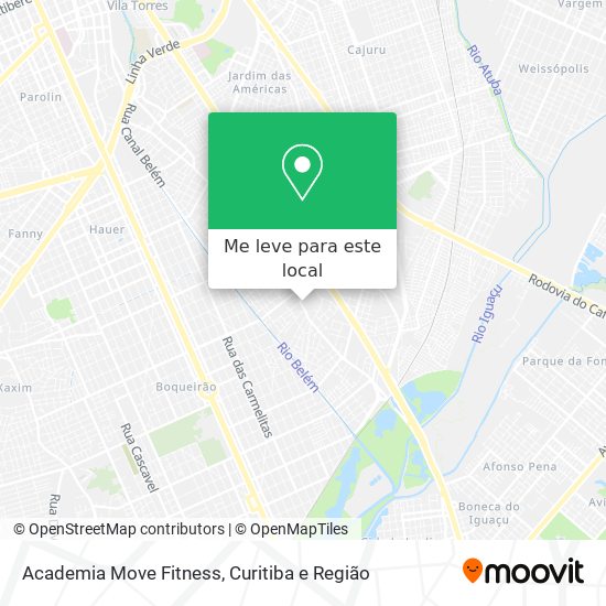 Academia Move Fitness mapa