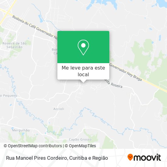 Rua Manoel Pires Cordeiro mapa