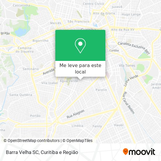 Barra Velha SC mapa