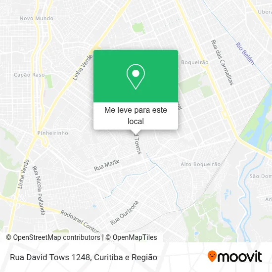 Rua David Tows 1248 mapa