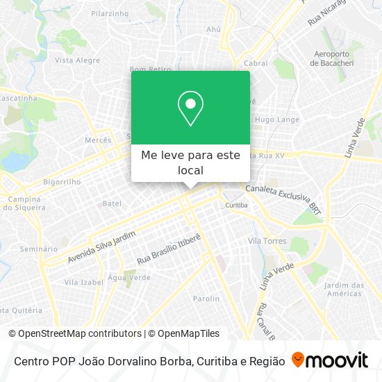 Centro POP João Dorvalino Borba mapa