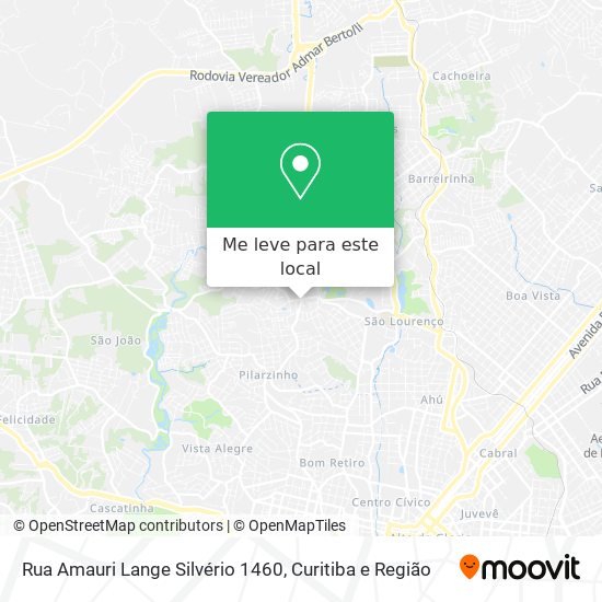Rua Amauri Lange Silvério 1460 mapa