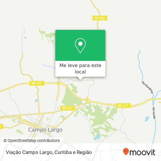 Viação Campo Largo mapa