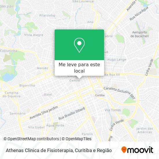 Athenas Clinica de Fisioterapia mapa
