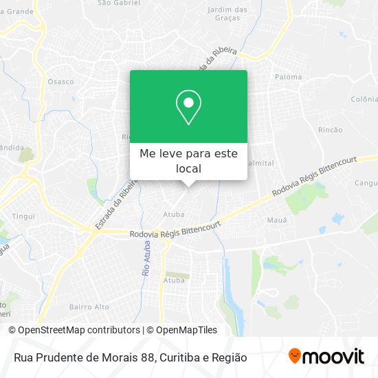 Rua Prudente de Morais 88 mapa