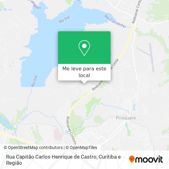 Rua Capitão Carlos Henrique de Castro mapa