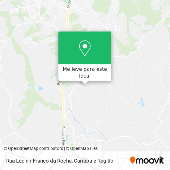 Rua Lucinir Franco da Rocha mapa