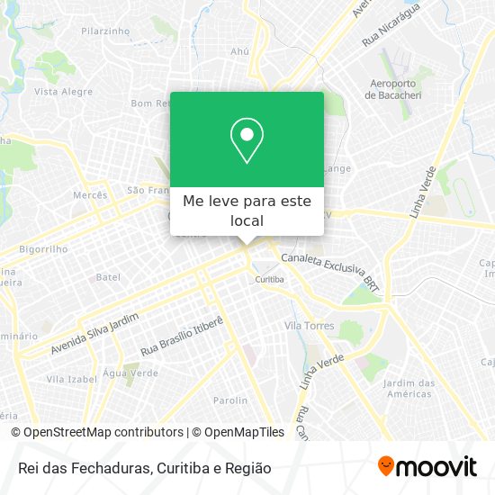 Rei das Fechaduras mapa