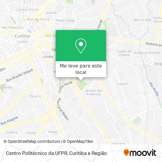 Centro Politécnico da UFPR mapa