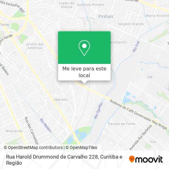 Rua Harold Drummond de Carvalho 228 mapa