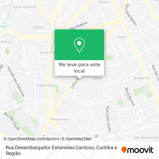 Rua Desembargador Estanislau Cardoso mapa
