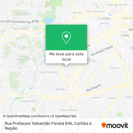 Rua Professor Sebastião Paraná 846 mapa