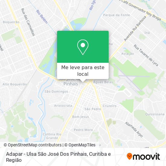 Adapar - Ulsa São José Dos Pinhais mapa