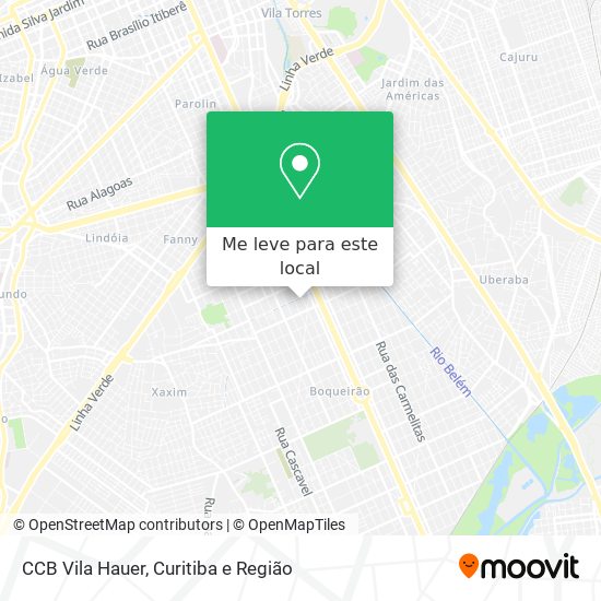 CCB Vila Hauer mapa